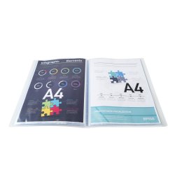 Exacompta Demomappe A4 20 Lommer Klar