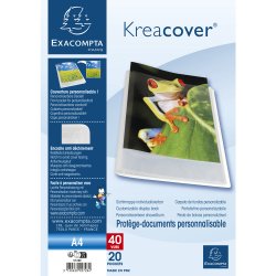 Exacompta Demomappe A4 20 Lommer Klar