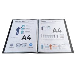 Exacompta Demomappe A4 Sort 10 Lommer