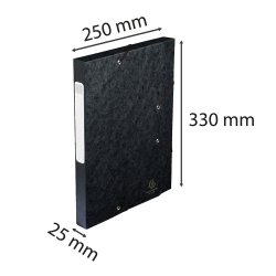 Exacompta Dokumentbox A4 2.5cm Sort