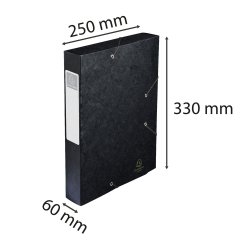 Exacompta Dokumentbox A4 6cm Sort