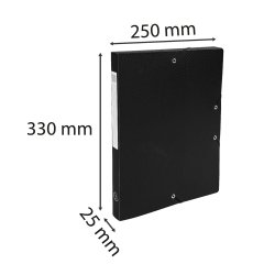 Exacompta Dokumentbox Plast A4 2.5cm Sort