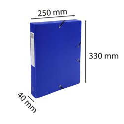 Exacompta Dokumentbox Plast A4 4cm Ass Farver