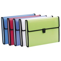 Exacompta Hamonikamappe Plast 13 Rum Ass farver