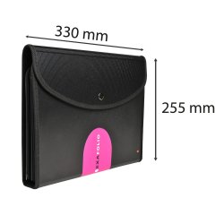 Exacompta Konference / Harmonika Mappe Sort 6 rum