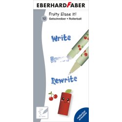 Faber-Castell Gel Roller m. viskel�der Kirseb�r 