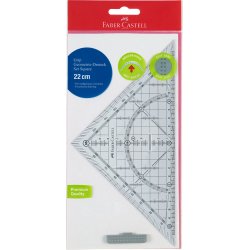 Faber-Castell Geometritrekant m. grib 22cm