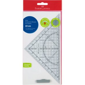 Faber-Castell Geometritrekant m. grib 22cm