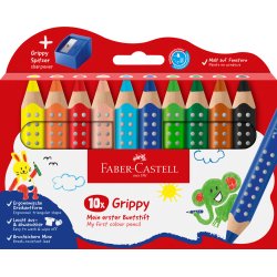 Faber-Castell Gribbi 10 stk. inkl. XXL spidser