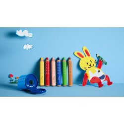 Faber-Castell Gribbi 6 stk. inkl. XXL spidser