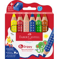 Faber-Castell Gribbi 6 stk. inkl. XXL spidser