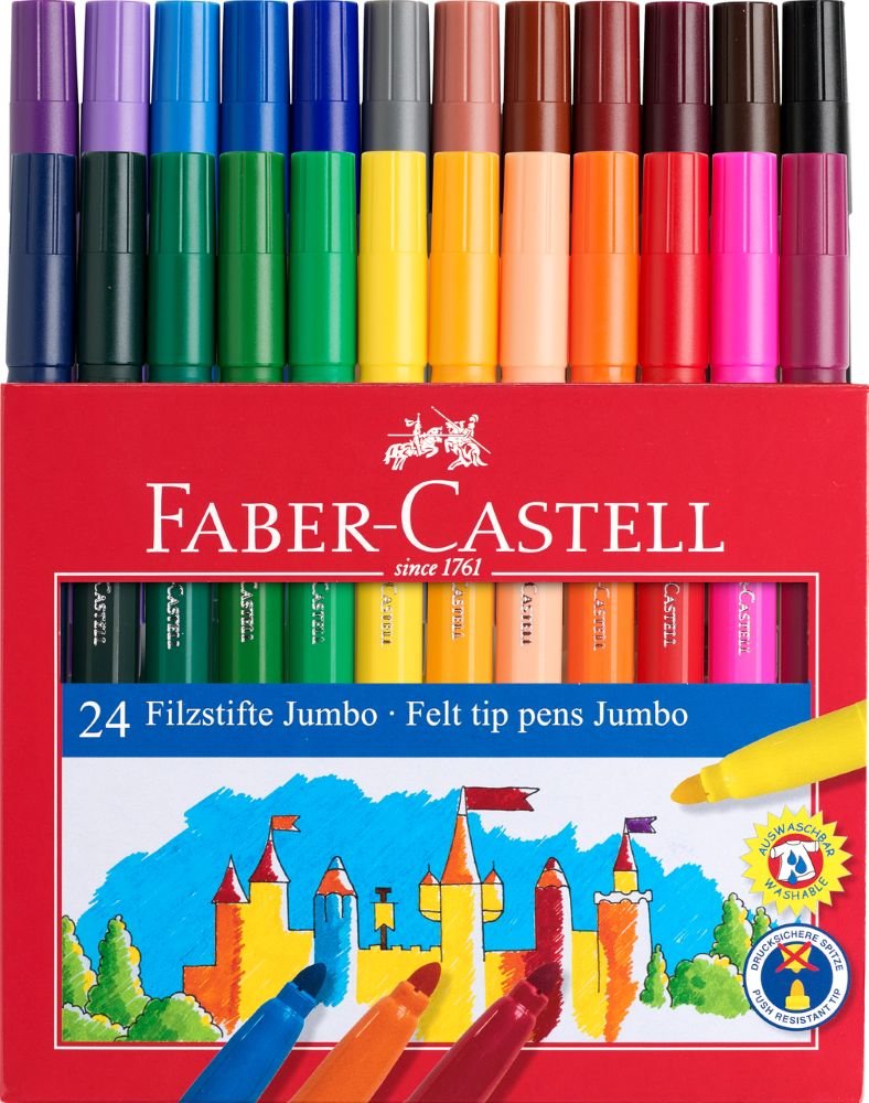 Faber-Castell Jumbo tusser 24 stk.