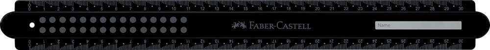 Faber-Castell Lineal 30cm Bl eller Sort 1 stk.