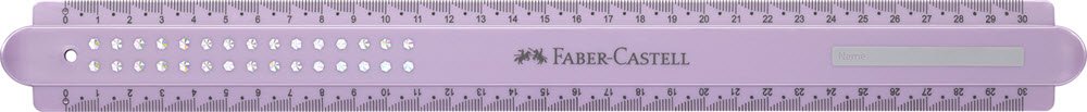 Faber-Castell Lineal 30cm Sparkle 3 ass. Farver 1 stk.