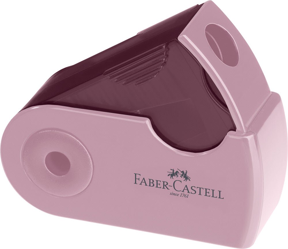 Faber Castell Mini blyantspidser enkelt 3 ass farver 1 stk.
