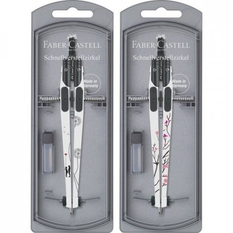 Faber-Castell Passer i hvid m. detaljer