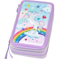 Faber-Castell Penalhus 3-fag m. indhold Lilla Enhjrning