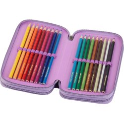 Faber-Castell Penalhus 3-fag m. indhold Lilla Enhjrning