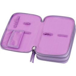 Faber-Castell Penalhus 3-fag m. indhold Lilla Enhjrning