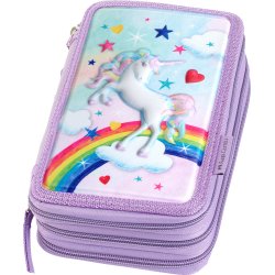 Faber-Castell Penalhus 3-fag m. indhold Lilla Enhjrning