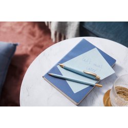 Faber-Castell Poly Ball XB m. rosegold clips Sky Blue 