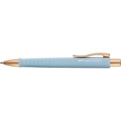 Faber-Castell Poly Ball XB m. rosegold clips Sky Blue 