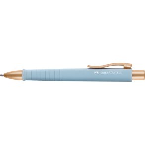 Faber-Castell Poly Ball XB m. rosegold clips Sky Blue 