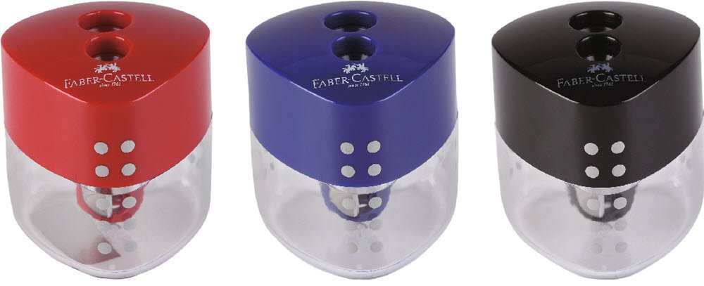 Faber-Castell dobl. Blyantspidser m. beholder 