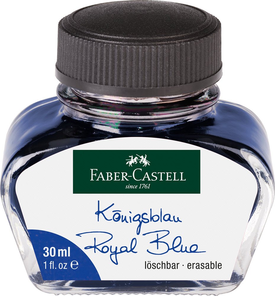 Faber-Castell ink glas 30ml Bl