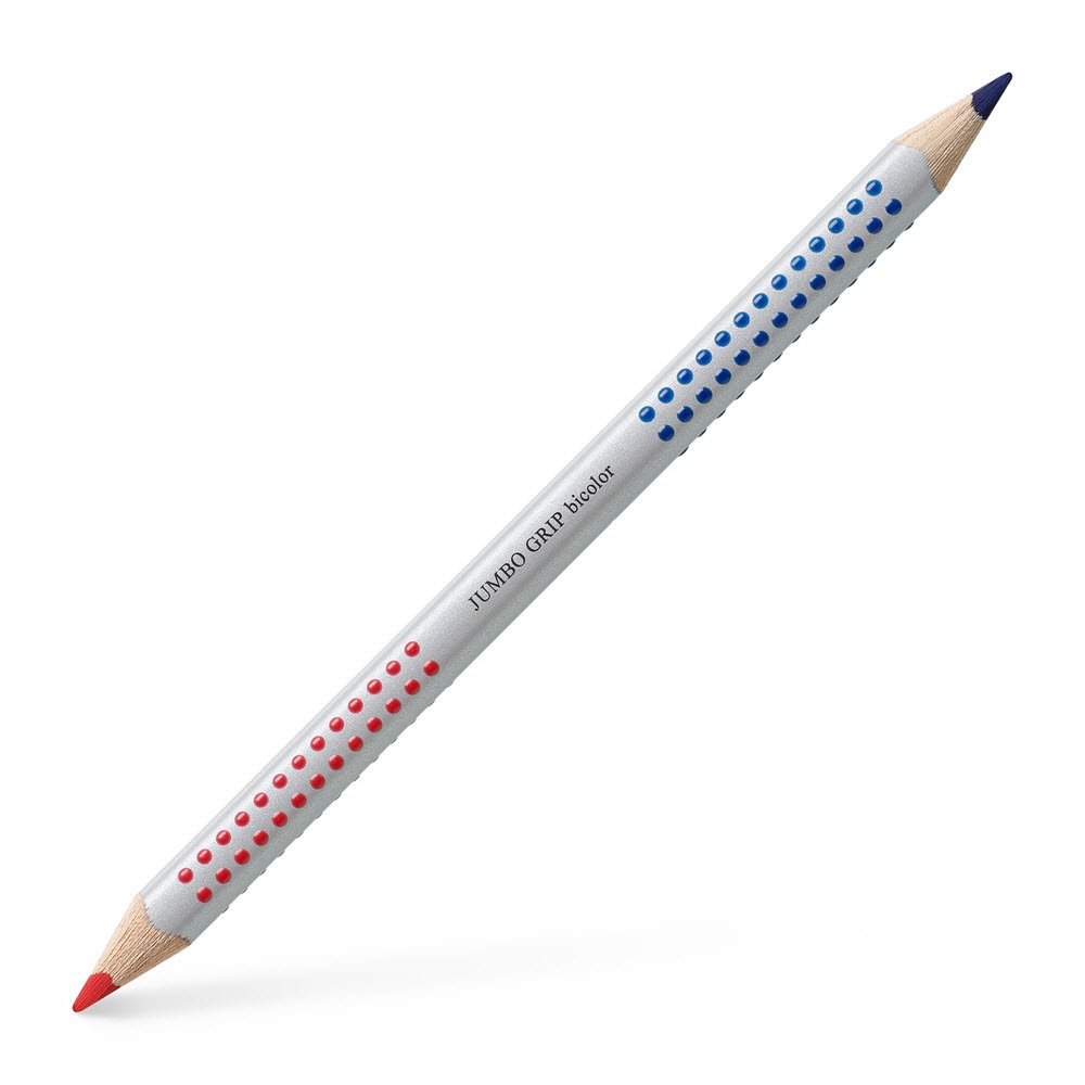 Faber-Castell Jumbo Grip Tofarvet rød/blå 1 stk.