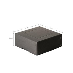 Falken Purebox 20x20cm Sort 8,5 cm