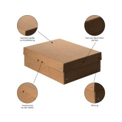 Exacompta Purebox A4 10 cm natur