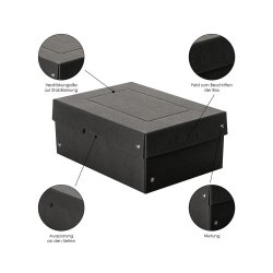 Falken Purebox A5 Sort 10 cm 