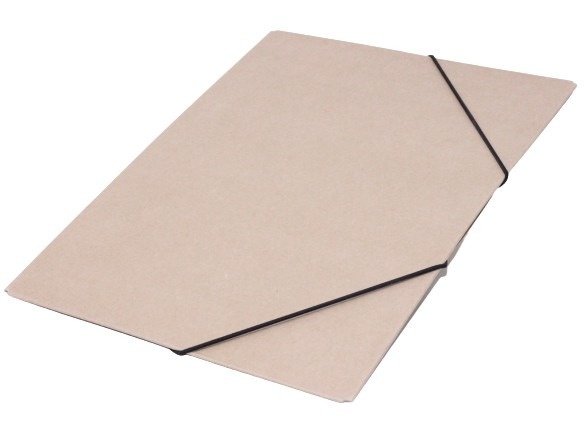 Elastikmap Karton 447 A4 Brun