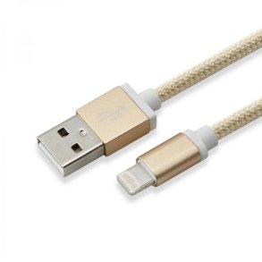 Opladerkabel Iphone Lightning 1,5m Guld