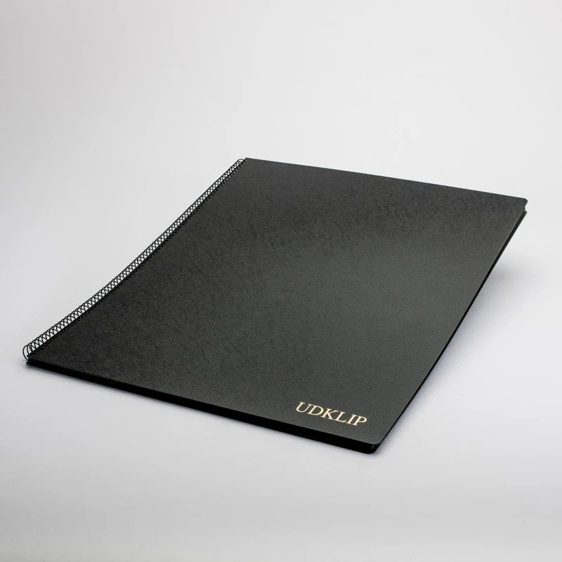 Udklipsbog A3 m. 20 sorte sider 44,8 x 34 cm