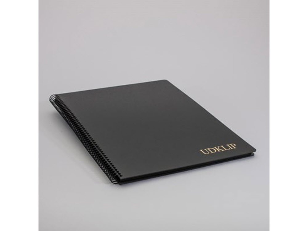 Udklipsbog Folio 24,4x34,2cm m. 25 gule sider