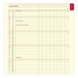 Filofax 2026 Personal Mnedsoversigt