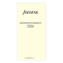 Filofax 2026 Personal Mnedsoversigt