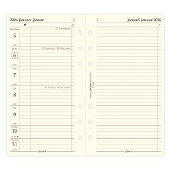 Filofax 2026 Personal Refil uge pr. side m. notat