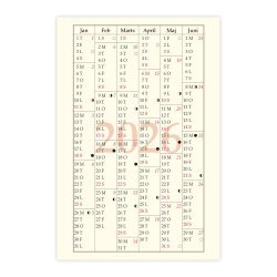 Filofax 2026 Pocket Mnedsoversigt