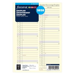 Filofax 2028 A5 rsoversigt