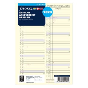 Filofax 2028 A5 rsoversigt