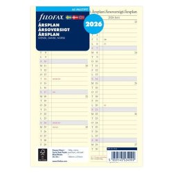 Filofax 2026 rsoversigt A5