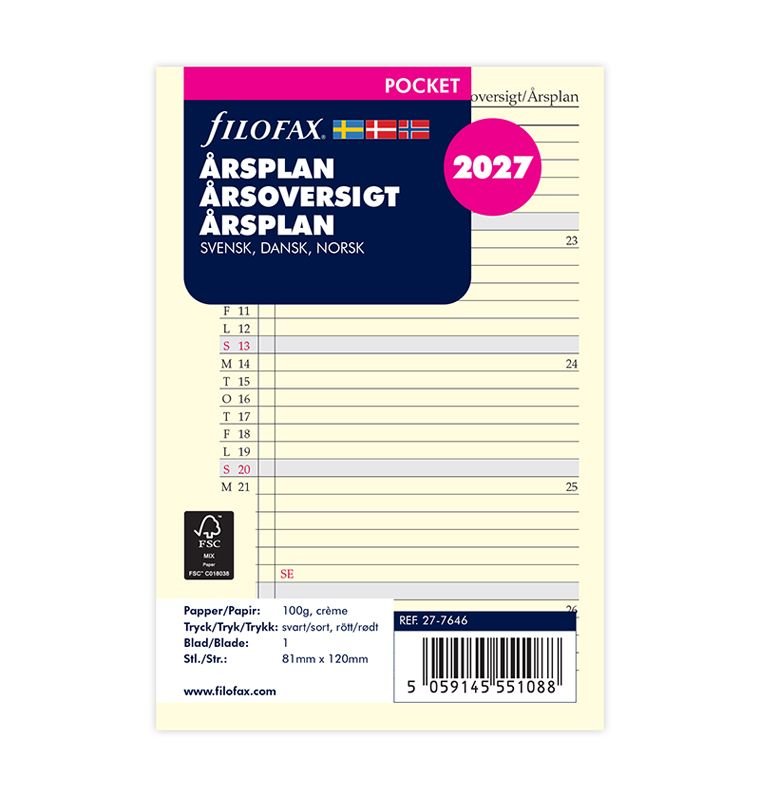 Filofax 2027 rsplan Pocket