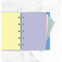 Filofax A6 til Notebook pastel DOT 60 lse ark