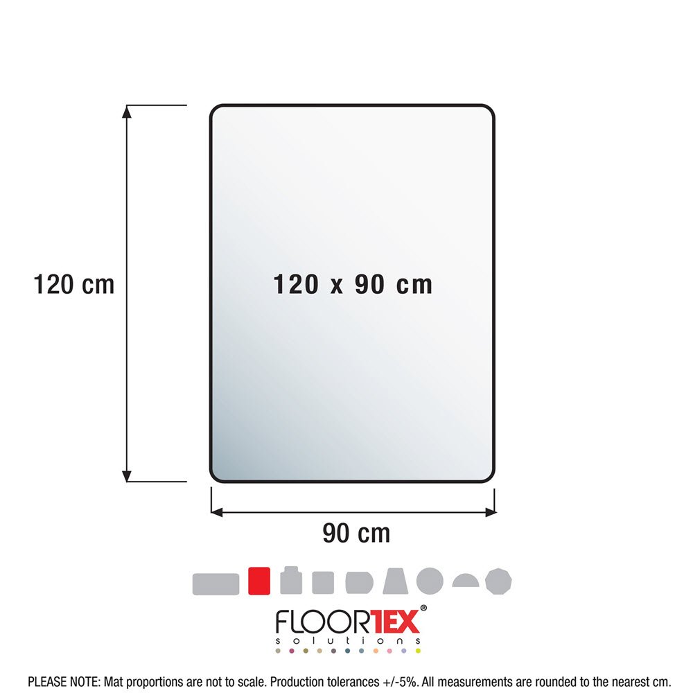 Ultimat Budget stoleunderlag 90x120 cm hrdt gulv