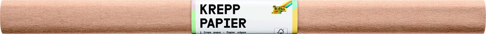 Crepe Papir 50x250 cm Lysebrun