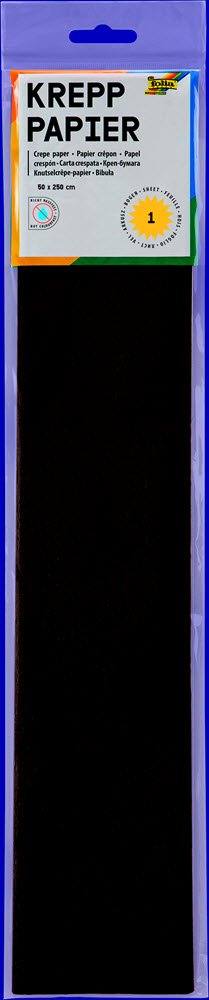 Crepe Papir 50x250cm Mrk Brun