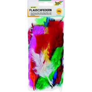 Dekorations Fjer 10 g ass farver